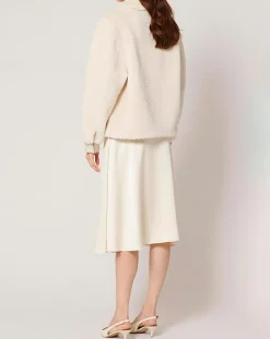 Zapa Vestes, Blousons|Veste en Fausse Fourrure Balian écrue