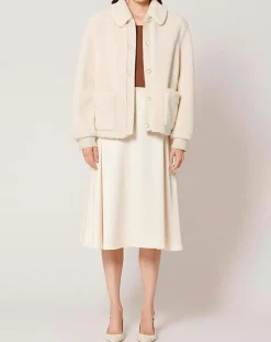 Zapa Vestes, Blousons|Veste en Fausse Fourrure Balian écrue