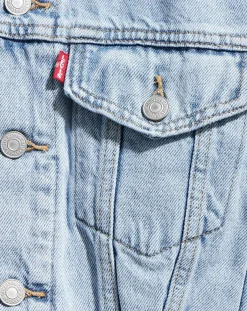 Levi's® Vestes, Blousons|Veste en jean crop Sleeve bleue