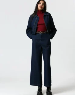 The Korner Vestes, Blousons|Veste en jean Salomé bleue