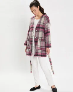 Le Chat Lingerie, Nuit|Veste en Laine & Mohair mélangés Ouate multicolore