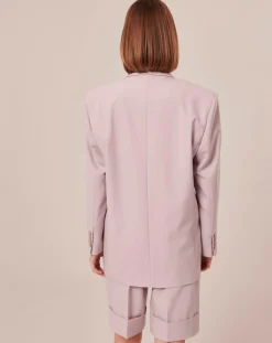 Tara Jarmon Vestes, Blousons|Veste en Laine froide mélangée parme