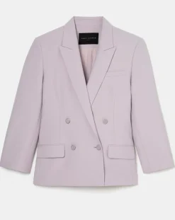 Tara Jarmon Vestes, Blousons|Veste en Laine froide mélangée parme