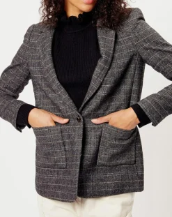 See u Soon Vestes, Blousons|Veste en Laine mélangée Ava noire