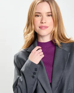 Galeries Lafayette Vestes, Blousons|Veste en Laine mélangée Flannelle Sven 3 gris foncé