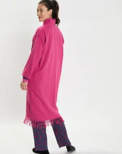 Le Chat Lingerie, Nuit|Veste en Laine mélangée Foehn pivoine