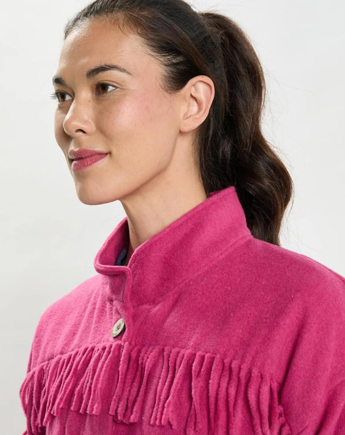 Le Chat Lingerie, Nuit|Veste en Laine mélangée Foehn pivoine