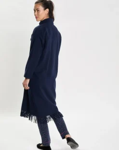 Le Chat Lingerie, Nuit|Veste en Laine mélangée Foehn bleu marine