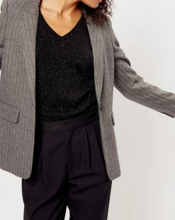 See u Soon Vestes, Blousons|Veste en Laine mélangée Lilou grise