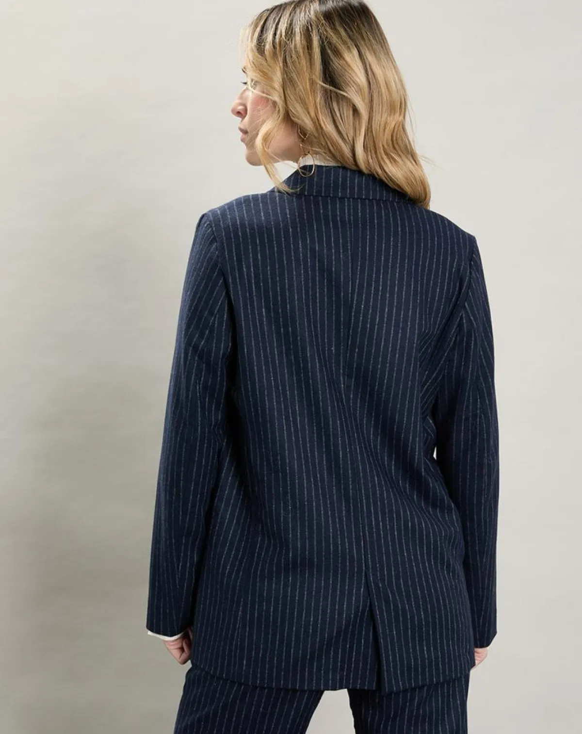 Hartford Vestes, Blousons|Veste en Laine mélangée Velize rayures brutes/marine