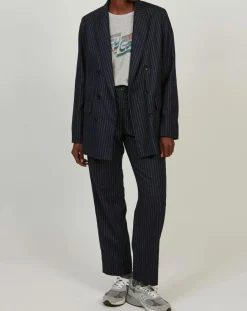 Hartford Vestes, Blousons|Veste en Laine mélangée Velize rayures brutes/marine