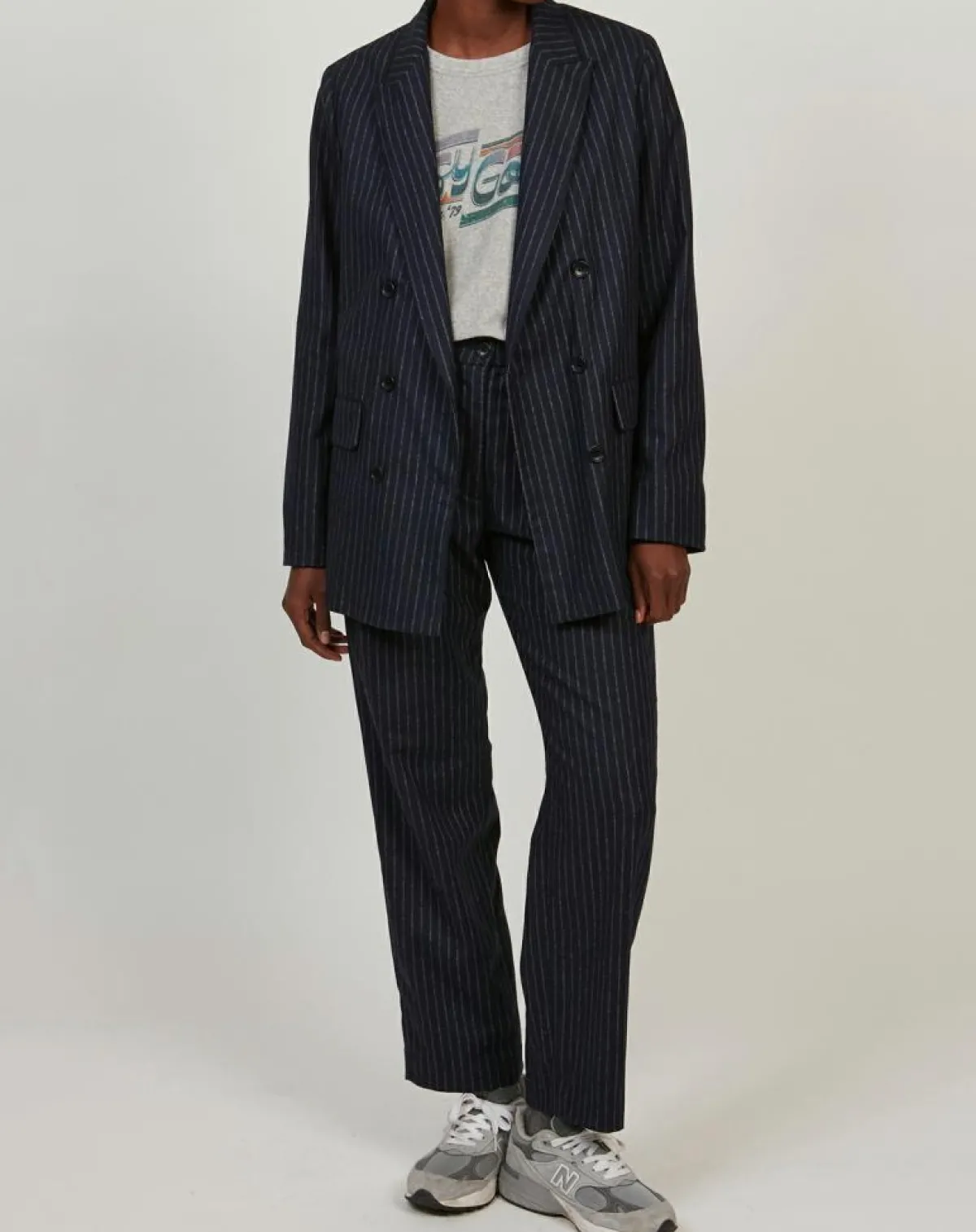 Hartford Vestes, Blousons|Veste en Laine mélangée Velize rayures brutes/marine