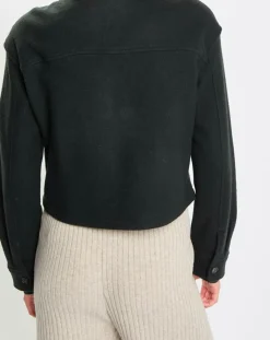 Marc O'Polo Vestes, Blousons|Veste en Laine mélangée vert foncé