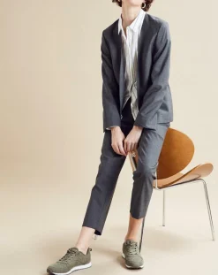 Chloé Stora Vestes, Blousons|Veste en Laine mélangée Vezuve gris