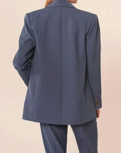 Tara Jarmon Vestes, Blousons|Veste en Laine mélangée Viggo bleue