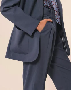 Tara Jarmon Vestes, Blousons|Veste en Laine mélangée Viggo bleue