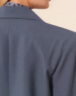 Tara Jarmon Vestes, Blousons|Veste en Laine mélangée Viggo bleue