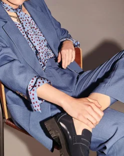 Tara Jarmon Vestes, Blousons|Veste en Laine mélangée Viggo bleue