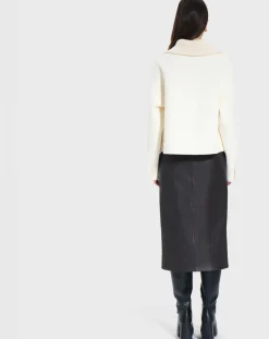 Zapa Vestes, Blousons|Veste en Laine mélangée Vivienna écrue