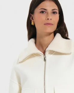 Zapa Vestes, Blousons|Veste en Laine mélangée Vivienna écrue