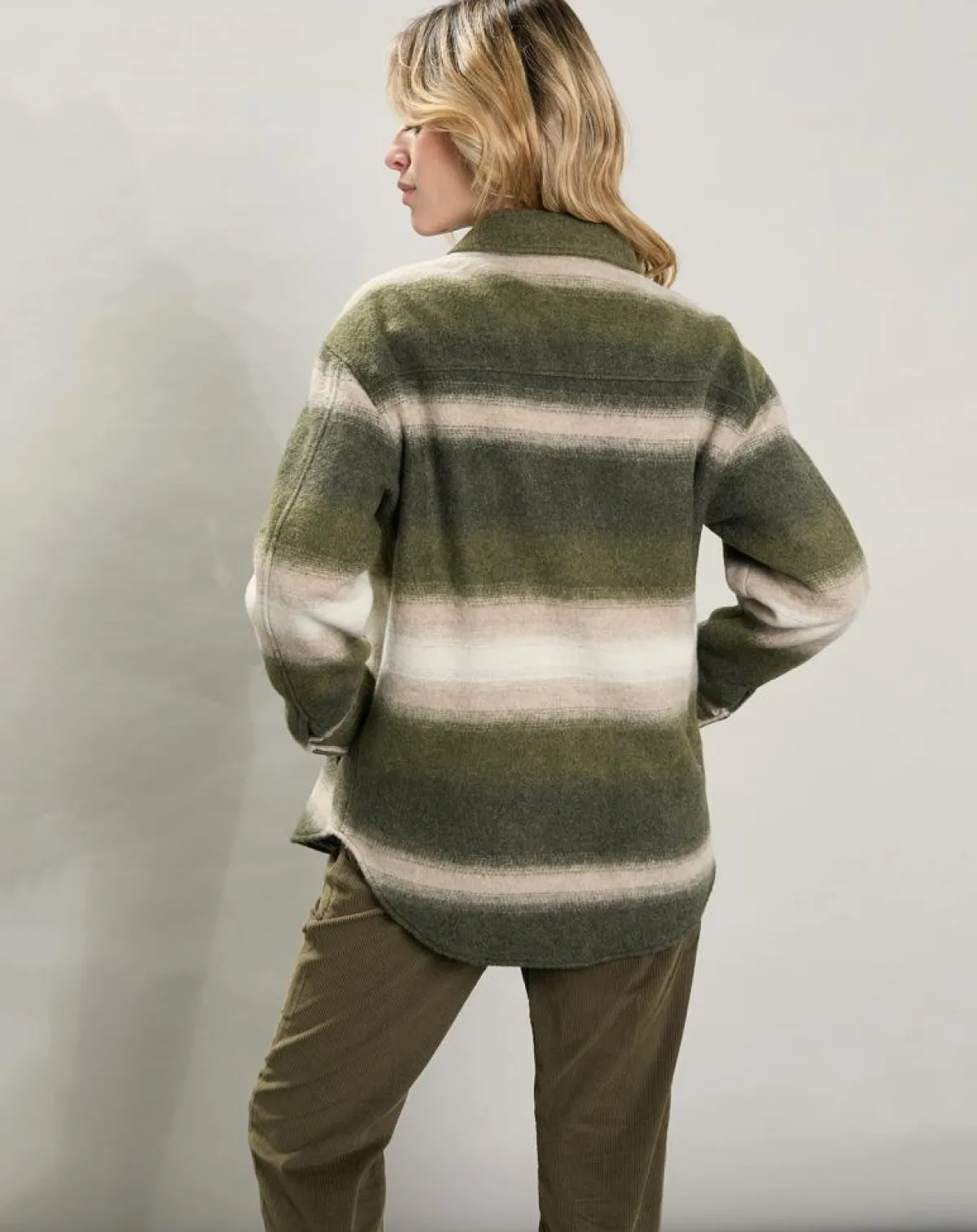 Hartford Vestes, Blousons|Veste en Laine mélangée Voltige beige/vert