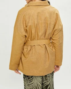 Harris Wilson Vestes, Blousons|Veste en Lin & Coton Curtis muscade