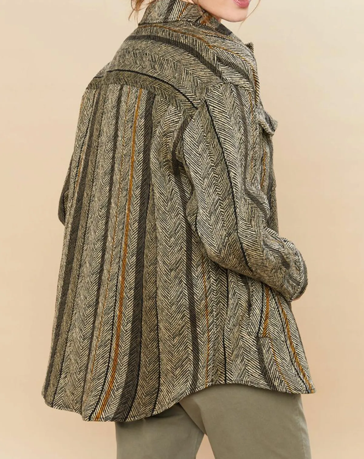 Hartford Vestes, Blousons|Veste en Lin & Coton Voltige beige/noir