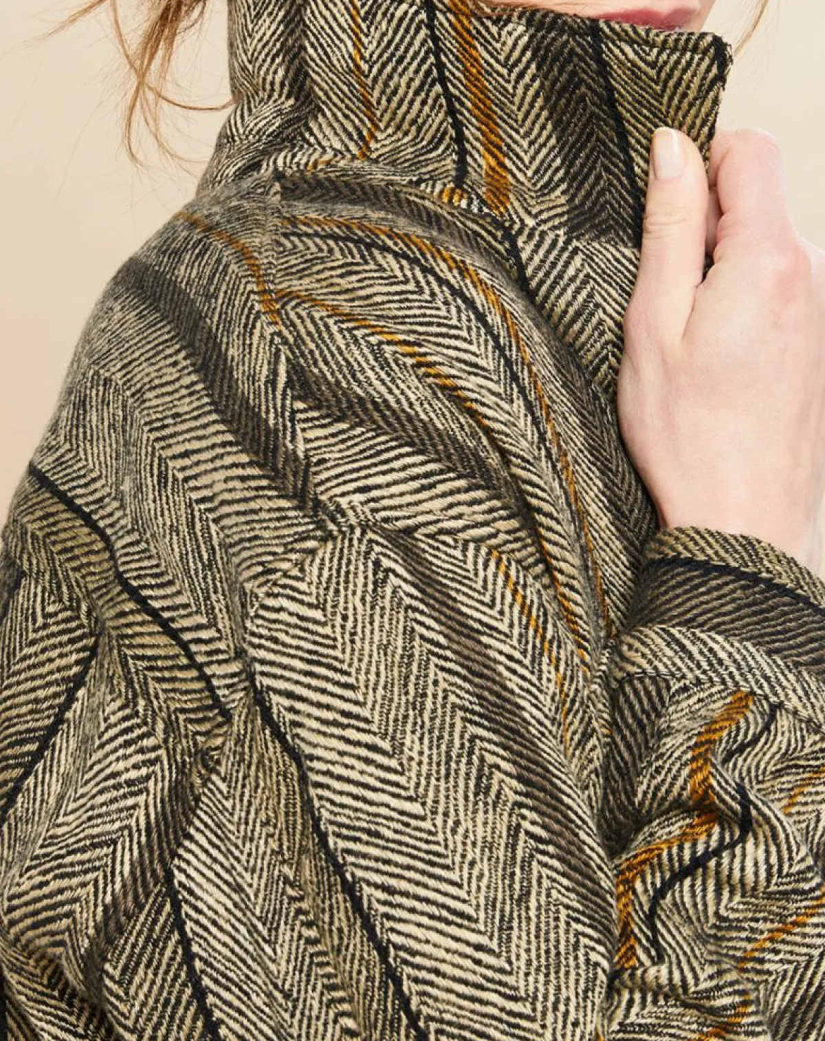 Hartford Vestes, Blousons|Veste en Lin & Coton Voltige beige/noir