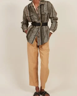 Hartford Vestes, Blousons|Veste en Lin & Coton Voltige beige/noir