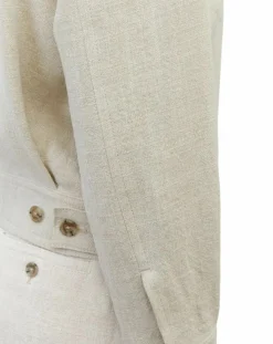 Marc O'Polo Vestes, Blousons|Veste en Lin mélangé Cropped gris clair