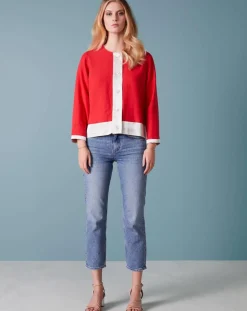 Bellerose Vestes, Blousons|Veste en Lin mélangé Van De rouge