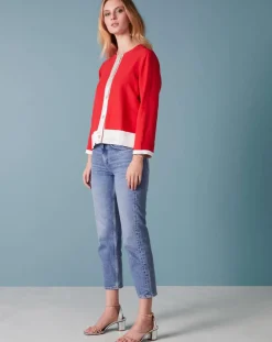 Bellerose Vestes, Blousons|Veste en Lin mélangé Van De rouge