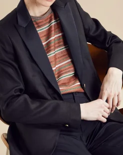 Chloé Stora Vestes, Blousons|Veste en Lin mélangé Victoire noire