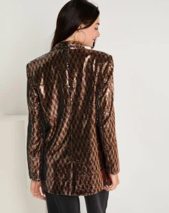 See u Soon Vestes, Blousons|Veste en sequins Louna café