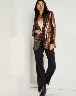 See u Soon Vestes, Blousons|Veste en sequins Louna café