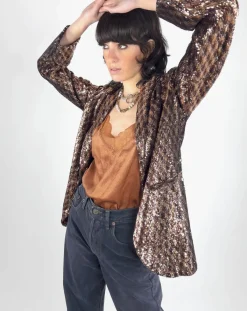 See u Soon Vestes, Blousons|Veste en sequins Louna café
