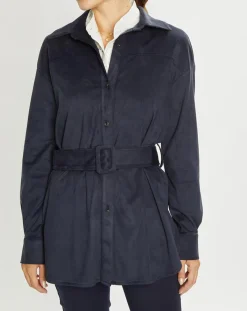 Lauren Vidal Vestes, Blousons|Veste en Suédine Lou indigo