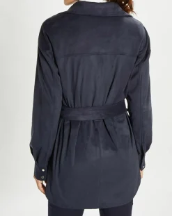 Lauren Vidal Vestes, Blousons|Veste en Suédine Lou indigo