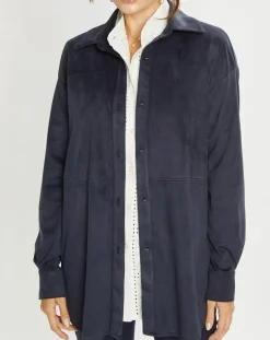 Lauren Vidal Vestes, Blousons|Veste en Suédine Lou indigo