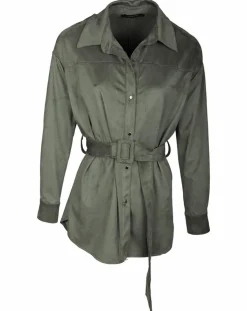 Lauren Vidal Vestes, Blousons|Veste en Suédine Lou kaki