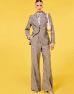 Tara Jarmon Vestes, Blousons|Veste en tissu flammé grise