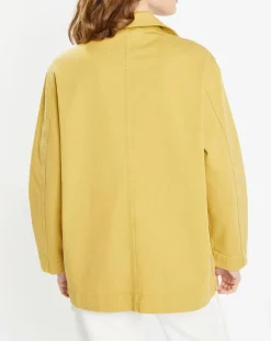 Galeries Lafayette Vestes, Blousons|Veste en Twill Loom kaki clair