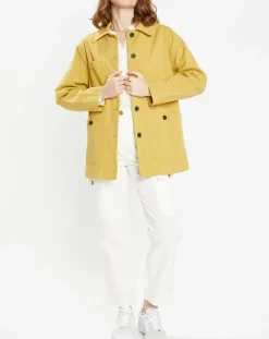 Galeries Lafayette Vestes, Blousons|Veste en Twill Loom kaki clair