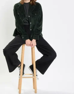 Marc O'Polo Vestes, Blousons|Veste en Velours côtelé 100% Coton Bio vert foncé