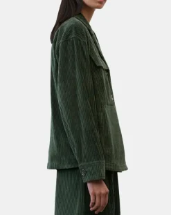 Marc O'Polo Vestes, Blousons|Veste en Velours côtelé 100% Coton Bio vert foncé