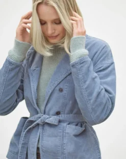 Caroll Vestes, Blousons|Veste en Velours côtelé Lola bleu violet