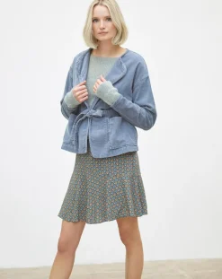 Caroll Vestes, Blousons|Veste en Velours côtelé Lola bleu violet