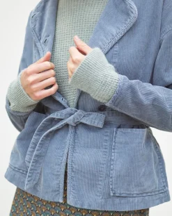 Caroll Vestes, Blousons|Veste en Velours côtelé Lola bleu violet