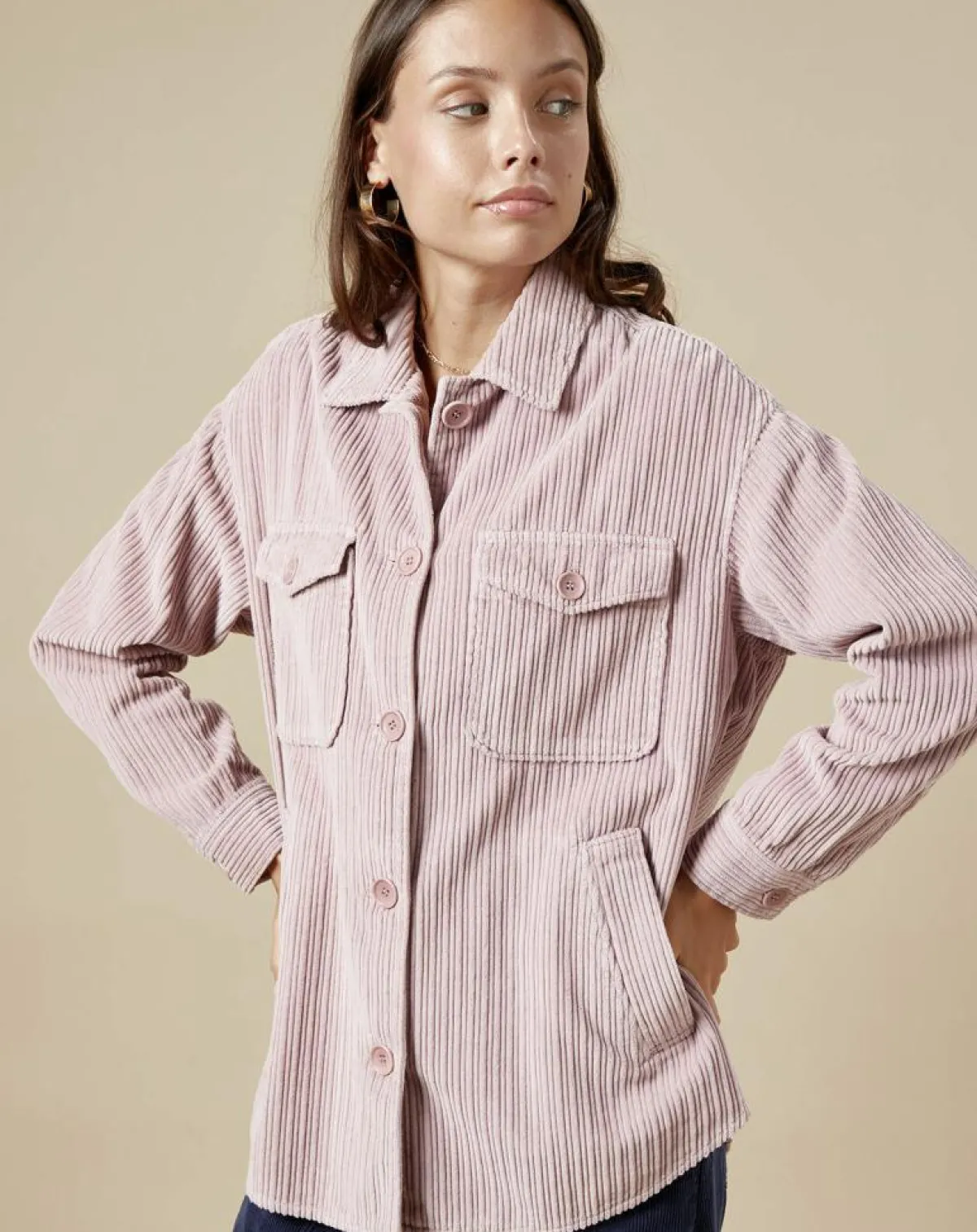 Hartford Vestes, Blousons|Veste en Velours côtelé Vara rosewood