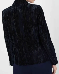 See u Soon Vestes, Blousons|Veste en Velours Panais rayée noire